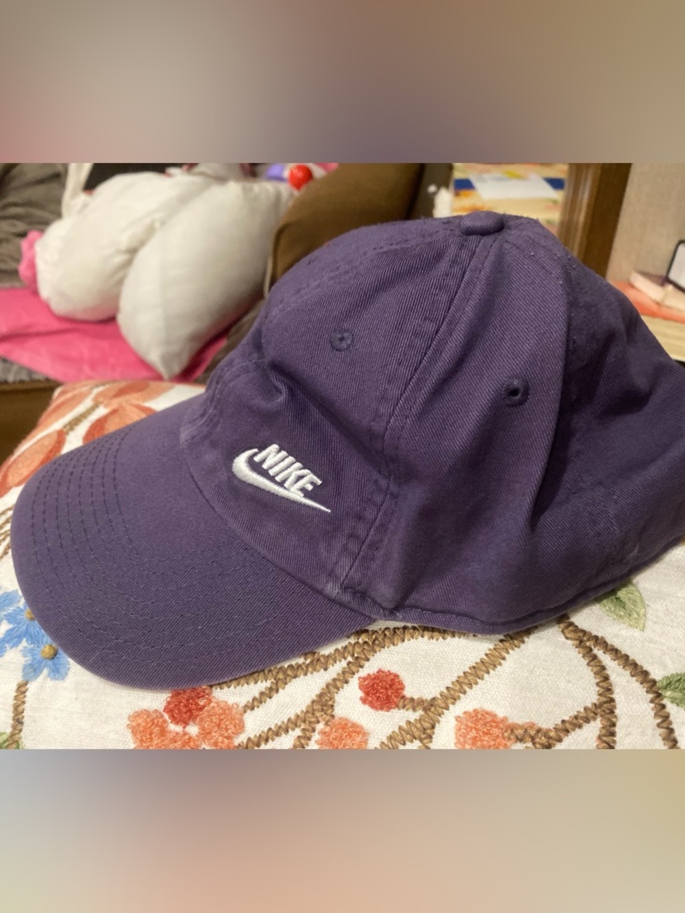 Nike Unisex Adults Baseball Cap blue  Solid Adjustable Casual One Size - Picture 2 of 4